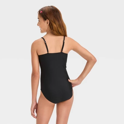 Girls' 'Free Spirit' Solid One Piece Swimsuit - Art Class™ 4 Girls' 'Free Spirit' Solid One Piece Swimsuit - Art Class™ - Image 2