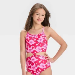 Girls' Simply Hibiscus One Piece Swimsuit - Art Class™ Pink -Teen Clothing Store GUEST 0b2b0f34 f323 41a9 a2de 55c902f8be95
