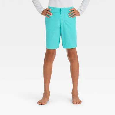 Boys' Hybrid Solid Swim Shorts - Art Class™ Turquoise Green 5 Boys' Hybrid Solid Swim Shorts - Art Class™ Turquoise Green - Image 3