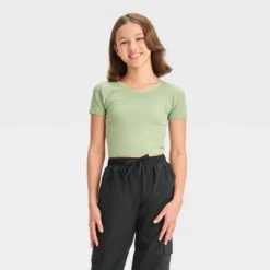 Girls' Short Sleeve Seamless Cropped T-Shirt - Art Class™ -Teen Clothing Store GUEST 1374efe8 1669 4d8d 9cc0 cce8a5e1b754