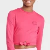 Girls' Smiley Face Long Sleeve Rash Guard Swim Top - Art Class™ Pink 2 Girls' Smiley Face Long Sleeve Rash Guard Swim Top - Art Class™ Pink -Teen Clothing Store GUEST 2f4c9d2d e66d 4b1c a584 b8171187d40d