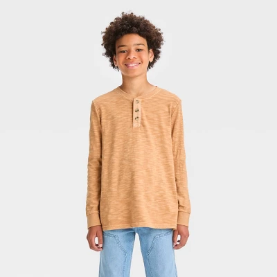 Boys' Long Sleeve Washed Henley T-Shirt - Art Class™ 5 Boys' Long Sleeve Washed Henley T-Shirt - Art Class™ - Image 3