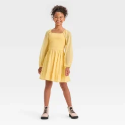 Girls' Smocked Bodice Chiffon Dress - Art Class™ -Teen Clothing Store GUEST 3b750de4 eef2 4aa1 bb60 80ea04fa4546