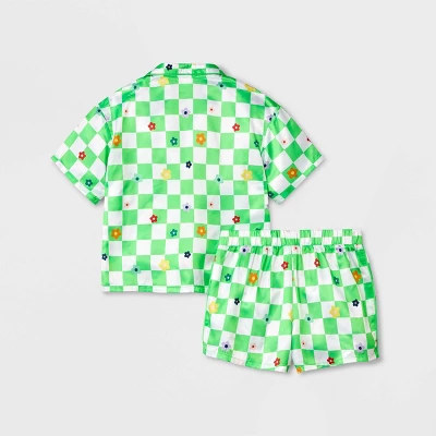 Girls' 2pc Satin Coat Pajama Set - Art Class™ 3 Girls' 2pc Satin Coat Pajama Set - Art Class™