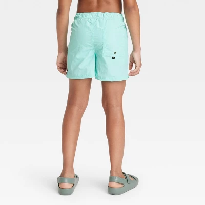 Boys' Solid Swim Trunks - Art Class™ Light Blue 4 Boys' Solid Swim Trunks - Art Class™ Light Blue - Image 2