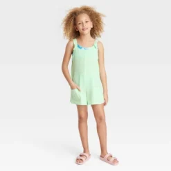 Girls' Solid Cover Up Romper - Art Class™ Green 7 Girls' Solid Cover Up Romper - Art Class™ Green -Teen Clothing Store GUEST 463c5d2c d71d 4061 a4c1 d7863b4a3e8d