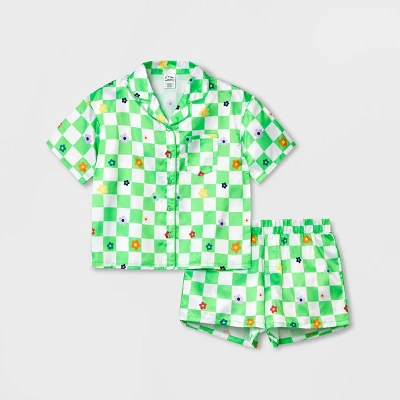 Girls' 2pc Satin Coat Pajama Set - Art Class™ 5 Girls' 2pc Satin Coat Pajama Set - Art Class™ - Image 3