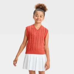 Girls' Cable Knit Sweater Vest - Art Class™ 7 Girls' Cable Knit Sweater Vest - Art Class™ -Teen Clothing Store GUEST 51b2de1e 05b0 4fd9 96d4 8e988e72271f