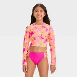 Girls' 'Summer Feelings' Tie-Dye Rash Guard Set - Art Class™ 9 Girls' 'Summer Feelings' Tie-Dye Rash Guard Set - Art Class™ -Teen Clothing Store GUEST 52c04fcc 5a01 453e 911a 1d478445fb34