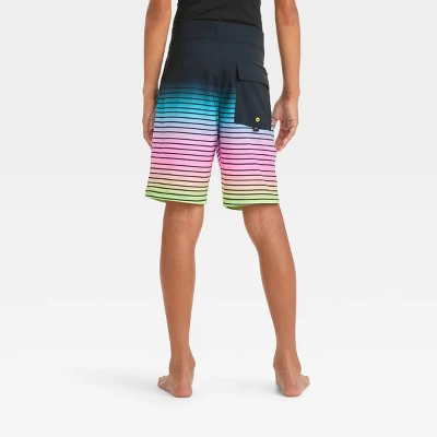Boys' Ombre Striped Swim Shorts - Art Class™ 4 Boys' Ombre Striped Swim Shorts - Art Class™ - Image 2