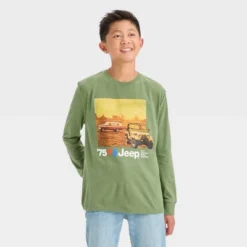 Boys' Jeep Long Sleeve Graphic T-Shirt - Art Class™ Green 7 Boys' Jeep Long Sleeve Graphic T-Shirt - Art Class™ Green -Teen Clothing Store GUEST 598b58cb 7f95 4722 9ce9 89b291e4f9f0