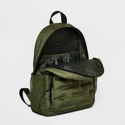 Kids' 16" Puffy Backpack - Art Class™ Green 4 Kids' 16" Puffy Backpack - Art Class™ Green - Image 2