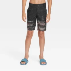 Boys' Striped Hybrid Swim Shorts - Art Class™ Black 7 Boys' Striped Hybrid Swim Shorts - Art Class™ Black -Teen Clothing Store GUEST 60363124 c6a2 4bdb a6b7 8194b8593852