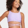 Girls' Groovy Waves Strappy Bikini Set - Art Class™