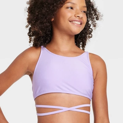 Girls' Groovy Waves Strappy Bikini Set - Art Class™ 3 Girls' Groovy Waves Strappy Bikini Set - Art Class™