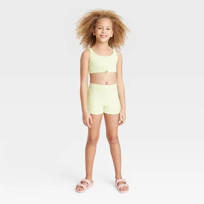 Girls' 3pc Surf Swimwear Set - Art Class™ Lime Green 3 Girls' 3pc Surf Swimwear Set - Art Class™ Lime Green
