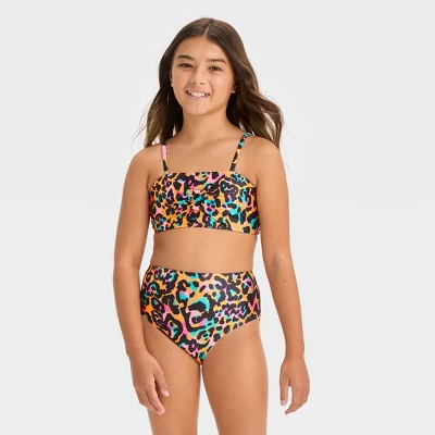 Girls' 'Wild Summer' Cheetah Printed Bikini Set - Art Class™ 5 Girls' 'Wild Summer' Cheetah Printed Bikini Set - Art Class™ - Image 3