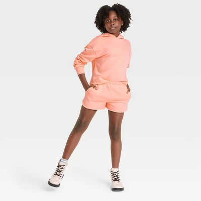 Kids' Fleece Raw Edge Lounge Shorts - Art Class™ 4 Kids' Fleece Raw Edge Lounge Shorts - Art Class™ - Image 2