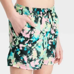 Boys' Ground Pastel Tie-Dye Swim Trunks - Art Class™