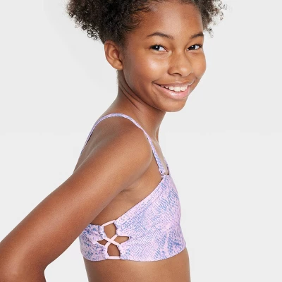Girls' Snake Bite Animal Bikini Set - Art Class™ Purple 3 Girls' Snake Bite Animal Bikini Set - Art Class™ Purple