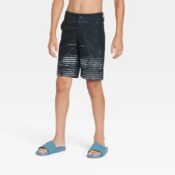 Boys' Striped Hybrid Swim Trunks - Art Class™ Black -Teen Clothing Store GUEST 73a2428d 9919 443a 8747 66394b05b709