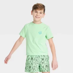 Boys' Short Sleeve Rash Guard Swim Shirt - Art Class™ Green 6 Boys' Short Sleeve Rash Guard Swim Shirt - Art Class™ Green -Teen Clothing Store GUEST 7fd6d3e5 20e4 4cc4 9320 5178739263a8
