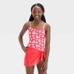 Girls' 'Hawaiian Retreat With Sarong' Swimwear Set - Art Class™ Red 9 Girls' 'Hawaiian Retreat With Sarong' Swimwear Set - Art Class™ Red -Teen Clothing Store GUEST 85eeea76 8c09 4cbb a4a2 585bc35037e2