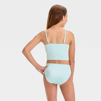 Girls' 'Let It Shine' Solid Midkini Set - Art Class™ 4 Girls' 'Let It Shine' Solid Midkini Set - Art Class™ - Image 2