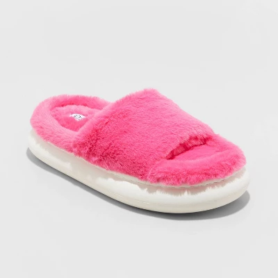 Kids' Tasha Platform Slide Slippers - Art Class™ Hot Pink 6 Kids' Tasha Platform Slide Slippers - Art Class™ Hot Pink - Image 4