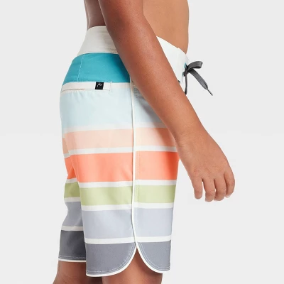 Boys' Striped Board Shorts - Art Class™ 3 Boys' Striped Board Shorts - Art Class™