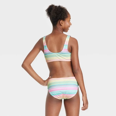 Girls' Venice Striped Bikini Set - Art Class™ 4 Girls' Venice Striped Bikini Set - Art Class™ - Image 2