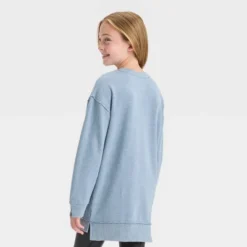Girls' Oversized Crewneck Pull-Over Sweatshirt - Art Class™