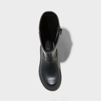 Girls' Blake Riding Boots - Art Class™ Black 4 Girls' Blake Riding Boots - Art Class™ Black - Image 2