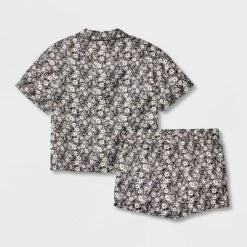 Girls' Satin Coat Pajama Set - Art Class™