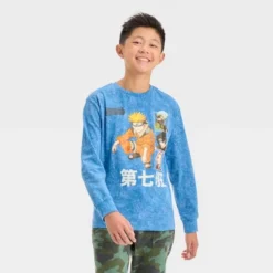 Boys' Naruto Long Sleeve Graphic T-Shirt - Art Class™ Blue -Teen Clothing Store GUEST 9a6f173e 0fd4 410e b18e a6bf97a32053