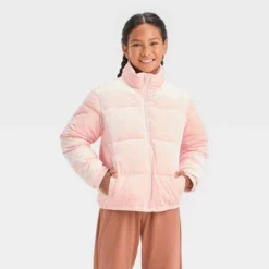 Girls' Solid Velvet Cropped Puffer Jacket - Art Class™ -Teen Clothing Store GUEST 9e4b8fab 1366 4a87 b3e3 72a008da60e2