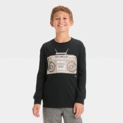 Boys' Boom Box Long Sleeve Graphic T-Shirt - Art Class™ Black 7 Boys' Boom Box Long Sleeve Graphic T-Shirt - Art Class™ Black -Teen Clothing Store GUEST a919c664 22e9 43f5 9601 6e5517f08321