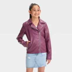 Girls' Faux Leather Moto Jacket - Art Class™ -Teen Clothing Store GUEST acecc839 30db 487c bad9 412cfb557637