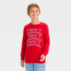 Boys' Chill Chill Chill Long Sleeve Graphic T-Shirt - Art Class™ Red 7 Boys' Chill Chill Chill Long Sleeve Graphic T-Shirt - Art Class™ Red -Teen Clothing Store GUEST af09244e 25a3 473e bcbf 074e229e3043