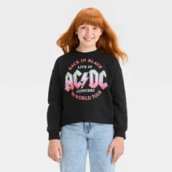 Girls' Cropped 'ACDC' Sweatshirt - Art Class™ Black 7 Girls' Cropped 'ACDC' Sweatshirt - Art Class™ Black -Teen Clothing Store GUEST af97f635 3614 4f35 92ea 8b896ebed221