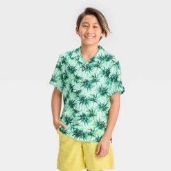 Boys' Palm Tree Short Sleeve Button-Down Shirt - Art Class™ 9 Boys' Palm Tree Short Sleeve Button-Down Shirt - Art Class™ -Teen Clothing Store GUEST b746d992 bafc 4602 b8df 950f34d1a347