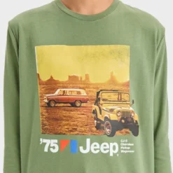 Boys' Jeep Long Sleeve Graphic T-Shirt - Art Class™ Green