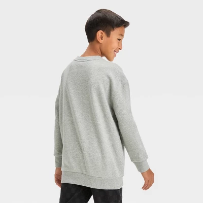 Boys' Smiley Graphic Sweatshirt - Art Class™ Gray 4 Boys' Smiley Graphic Sweatshirt - Art Class™ Gray - Image 2
