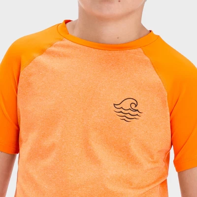 Boys' Wave Rash Guard Top - Art Class™ Orange 3 Boys' Wave Rash Guard Top - Art Class™ Orange