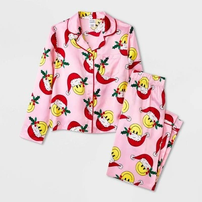 Girls' 2pc Satin Long Sleeve Coat Pajama Set - Art Class™ 7 Girls' 2pc Satin Long Sleeve Coat Pajama Set - Art Class™ - Image 5