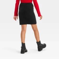 Girls' Fuzzy Ribbed Sweater Skirt - Art Class™
