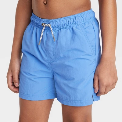 Boys' Solid Swim Trunks - Art Class™ Blue 3 Boys' Solid Swim Trunks - Art Class™ Blue
