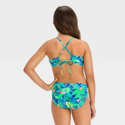 Girls' 'Living In The Tropics' Floral Printed Bikini Set - Art Class™ 4 Girls' 'Living In The Tropics' Floral Printed Bikini Set - Art Class™ - Image 2