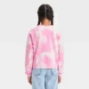 Girls' Tie-Dye Fleece Cropped Crewneck Sweatshirt - Art Class™ Pink -Teen Clothing Store GUEST ccdb6006 d5cb 42fd 96bd 7cc3de0bfe82