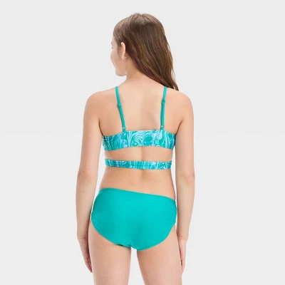 Girls' 3pc Swirly Marble Swimwear Set - Art Class™ Blue 4 Girls' 3pc Swirly Marble Swimwear Set - Art Class™ Blue - Image 2